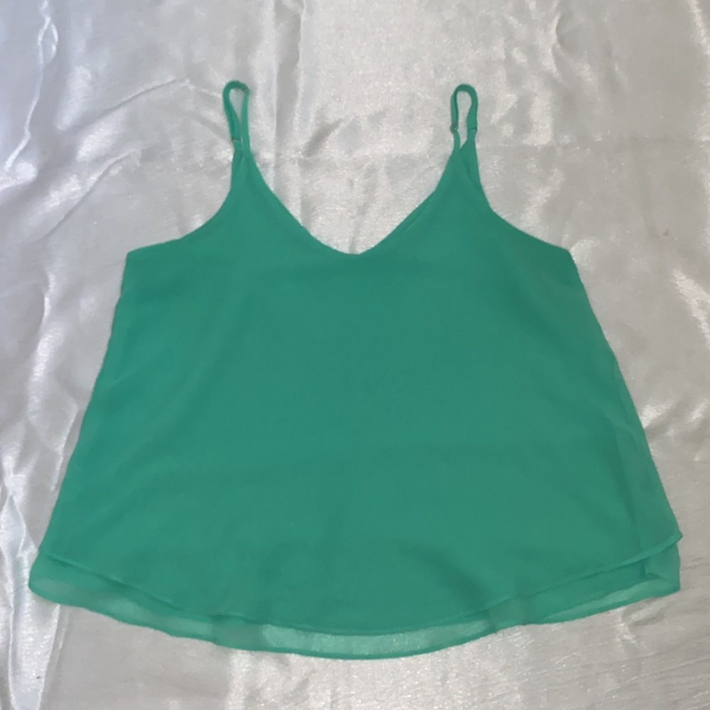 E&M Green turquoise top medium women